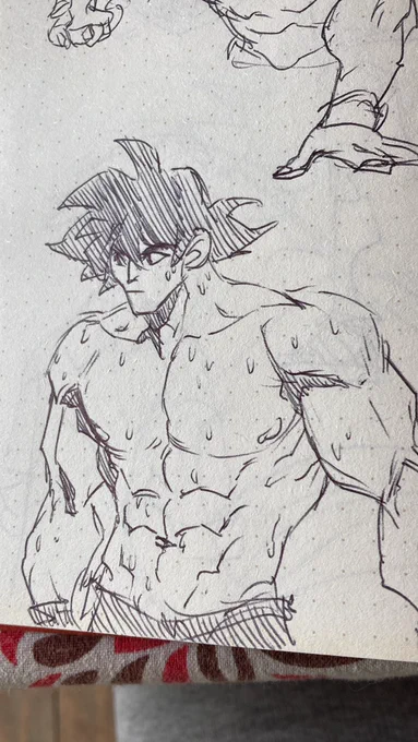 Today I drew muscles 