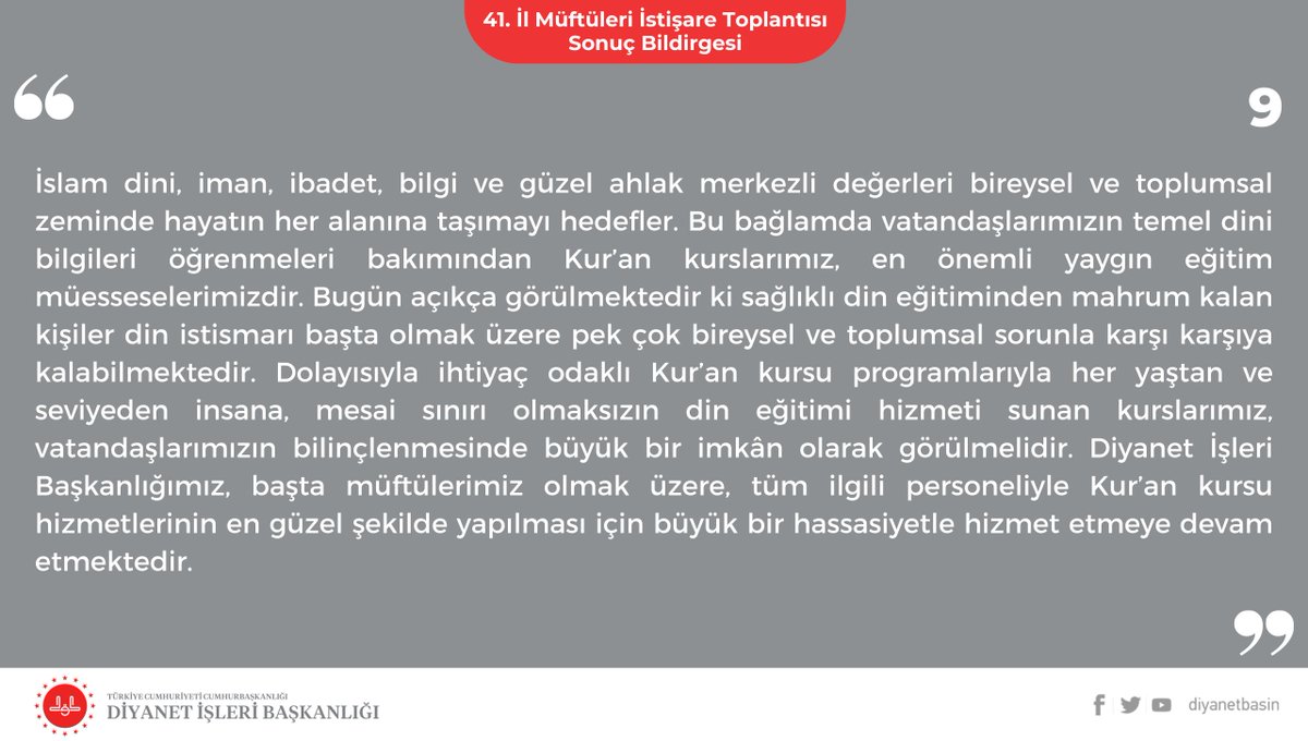 diyanetbasin's tweet photo. Diyanet İşleri Başkanlığımız, başta müftülerimiz olmak üzere, tüm ilgili personeliyle Kur’an kursu hizmetlerinin en güzel şekilde yapılması için büyük bir hassasiyetle hizmet etmeye devam etmektedir. https://t.co/j2gfIZnyLz