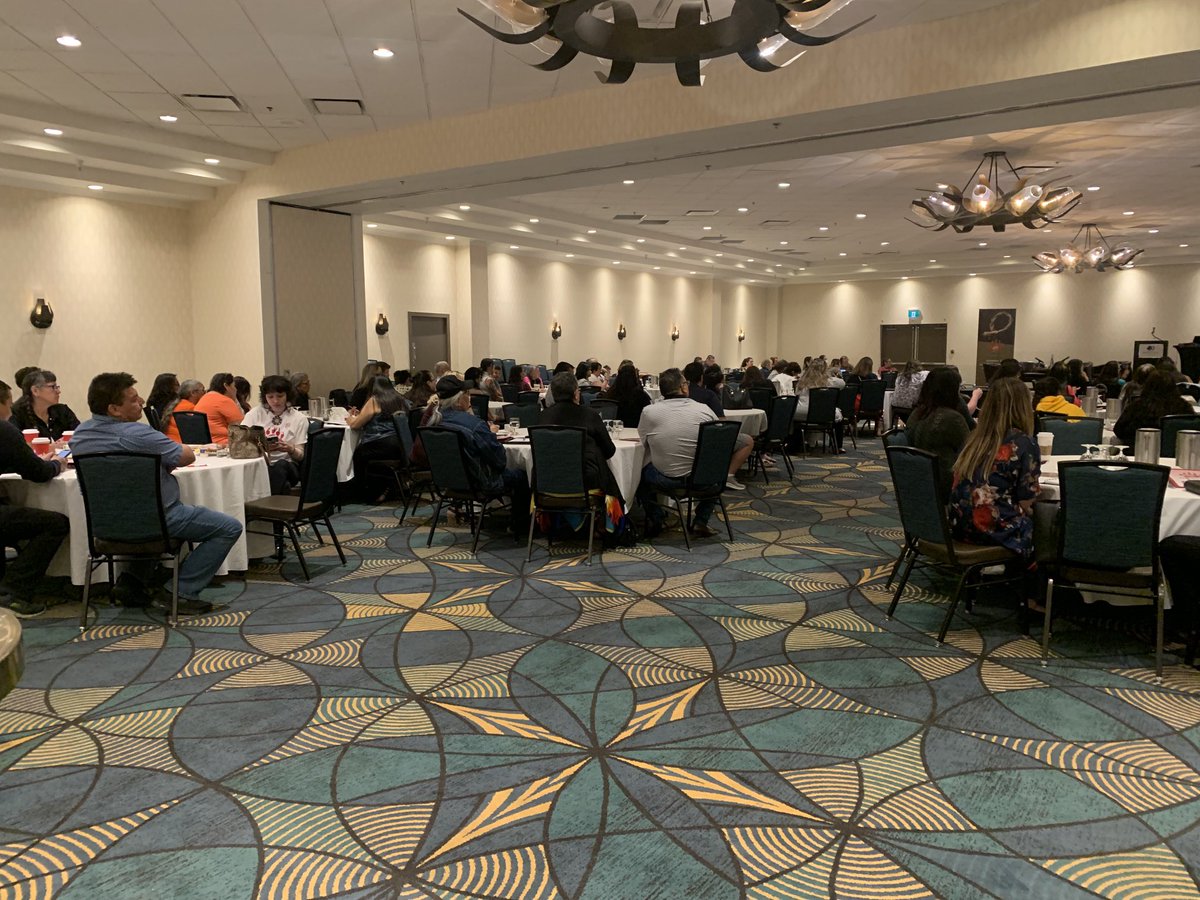 jamielerat's tweet photo. Wow! Honoured to be here listening to Dr Jane Philpott talk about #childwelfare, at the Journey to self-determination through family wellness, C-92 The Cowessess First Nation Experience Double Tree Hotel Regina. Full room! https://t.co/Igh6YZ72Nx