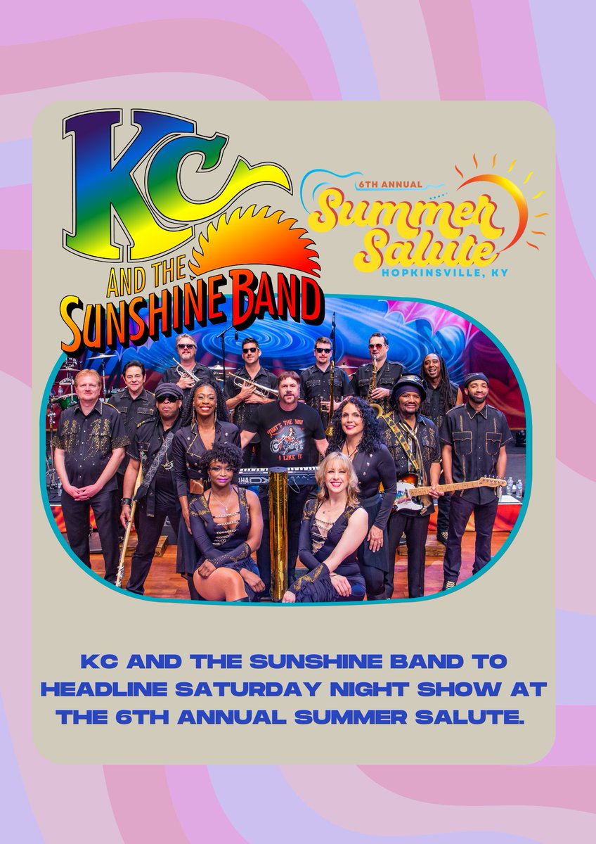 We're excited to announce <a href="/kcandsunshineb/">KC & The Sunshine Band</a> as the headliner for the 6th Annual Hoptown Summer Salute Festival!

The festival runs August 26-27, with food, music, drinks, games and more. 

KC and The Sunshine Band will take the main stage Saturday night!