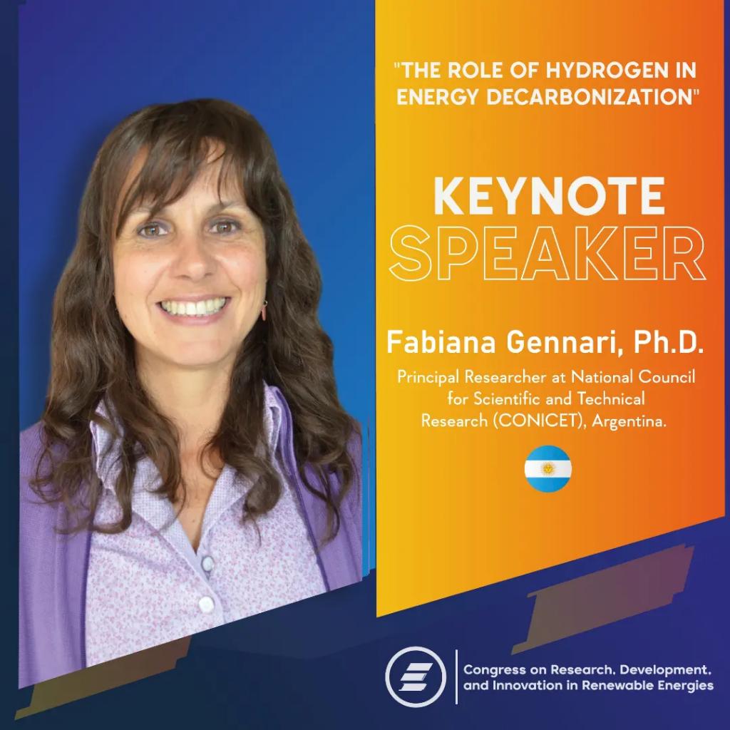 cidier_ec's tweet photo. Dear community! 
On this occasion, we present you with great enthusiasm one of our appreciated Keynote Speakers to be present at CIDiER 2022 from September 19 to 21.
From Argentina and being principal researcher at CONICET, Fabiana Gennari, Ph.D.
#cidier #renewableenergies #espol https://t.co/UQ25gWu6dp