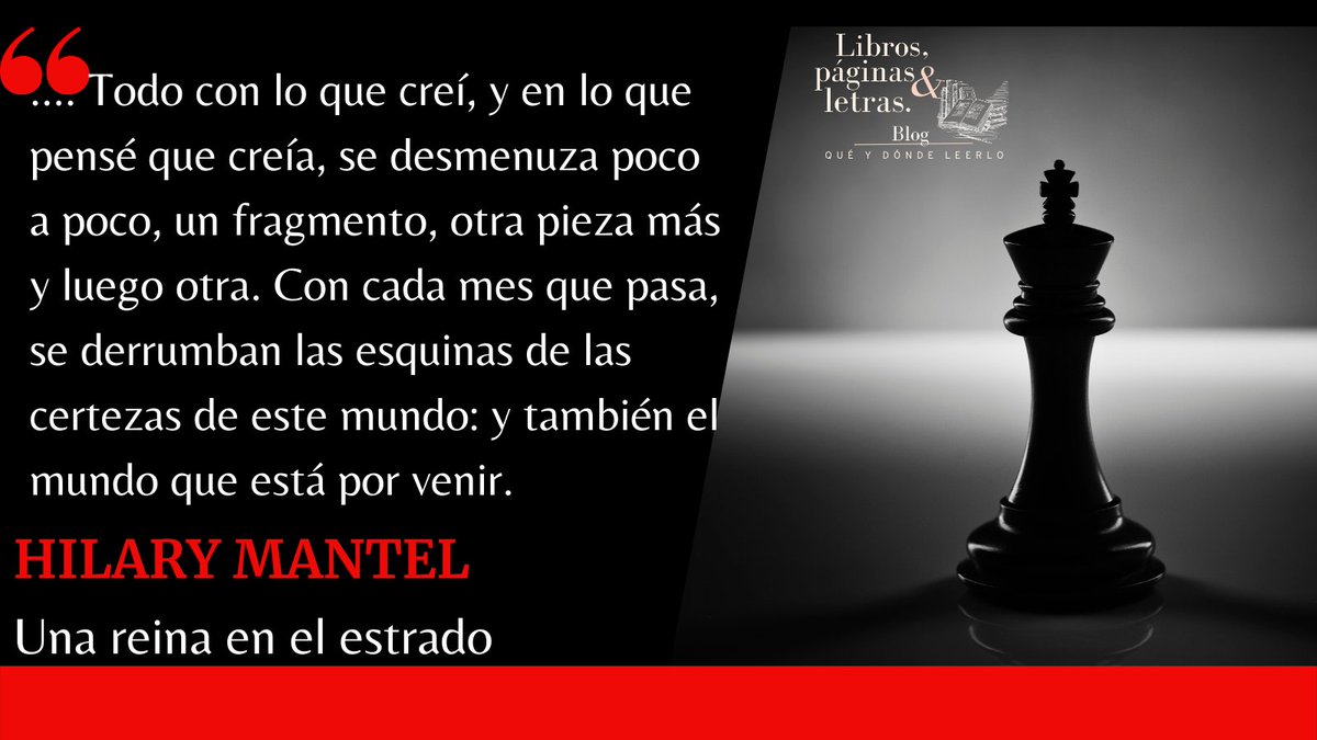 y_paginas's tweet photo. Nuestra #recomendación #paraleer: “La reina en el estrado” de Hilary Mantel. #Novela histórica sobre la caída de Ana #Bolena, acompañada por la biografía de uno de los hombres más influyentes en la corte #Tudor: Thomas #Cromwell. 
Nuestra reseña en: https://t.co/bBjIPqUYMf https://t.co/rjcs5D3Yo5