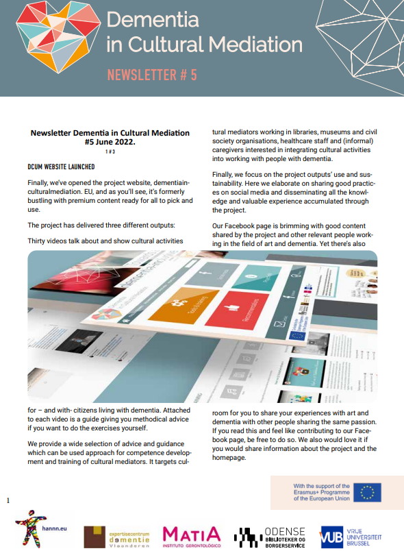 dcumproject's tweet photo. Do you want to catch up with some of the final 
@dcumproject developments? Feel free to check out our latest newsletter!

#DCUMproject #arts #culture #dementia #inspiration https://t.co/39SSPqZCFl