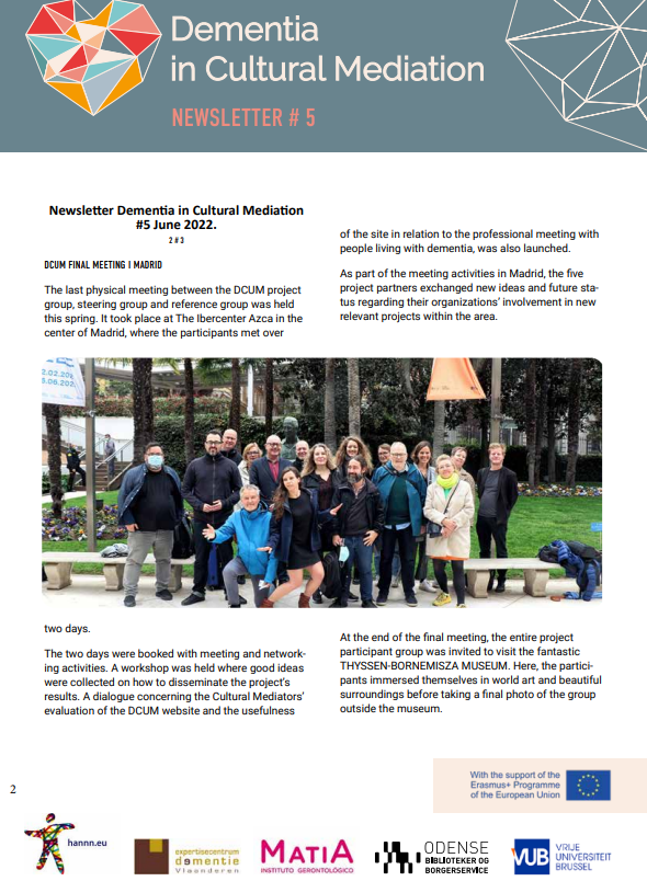 dcumproject's tweet photo. Do you want to catch up with some of the final 
@dcumproject developments? Feel free to check out our latest newsletter!

#DCUMproject #arts #culture #dementia #inspiration https://t.co/39SSPqZCFl