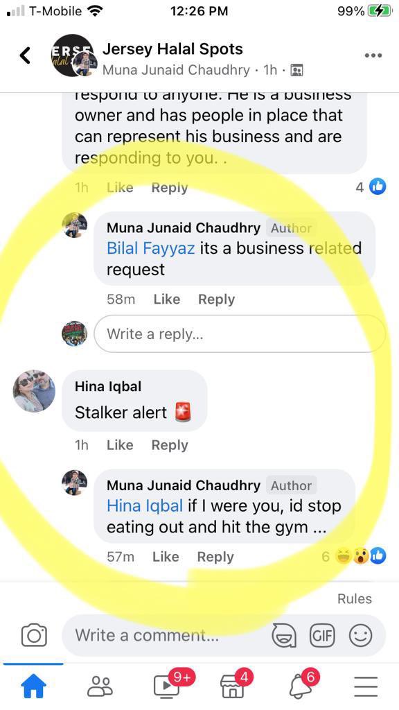 jaybrehbreh's tweet photo. Aunties Gone Wild on Jersey Halal Spots Facebook group 😂😂😂 #whysomean #meanaunties https://t.co/JfoZNEUW6R
