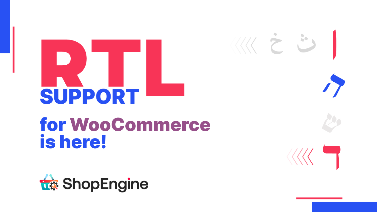 wpmetcom's tweet photo. ShopEngine 🛒 is here with RTL integration.
With this new module of ShopEngine, you can enable RTL mode for the customers with just a few clicks!

Watch 👇🏼 it in action below:
https://t.co/aFJhnDlmWN

📃 Doc guide:
https://t.co/nOtkFjCZuk
#woocommerce #wordpress #rtlsupport https://t.co/Fl7ORcbK4y