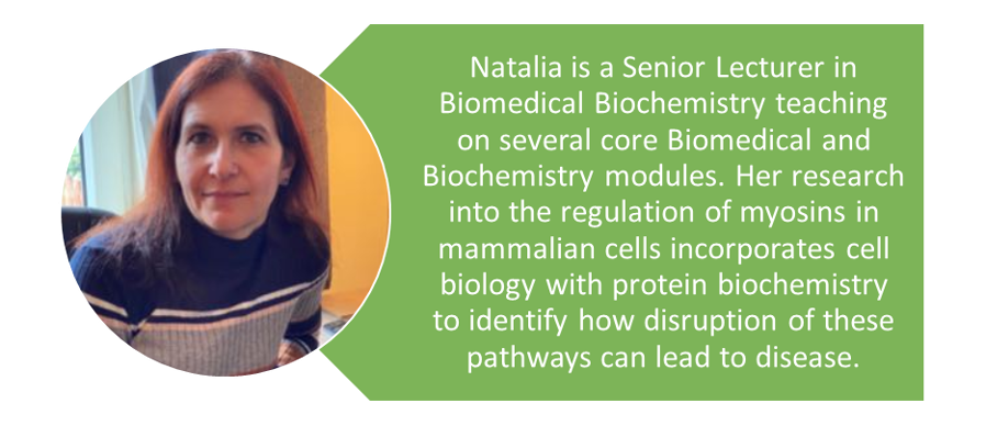 We are pleased to showcase Dr Natalia Fili #UoLTeamBiomed #WomeninSTEM #WomeninScience  #BiomedicalScienceDay2022 <a href="/IBMScience/">IBMS #AtTheHeartOfHealthcare</a> 👩‍🔬👩‍🔬