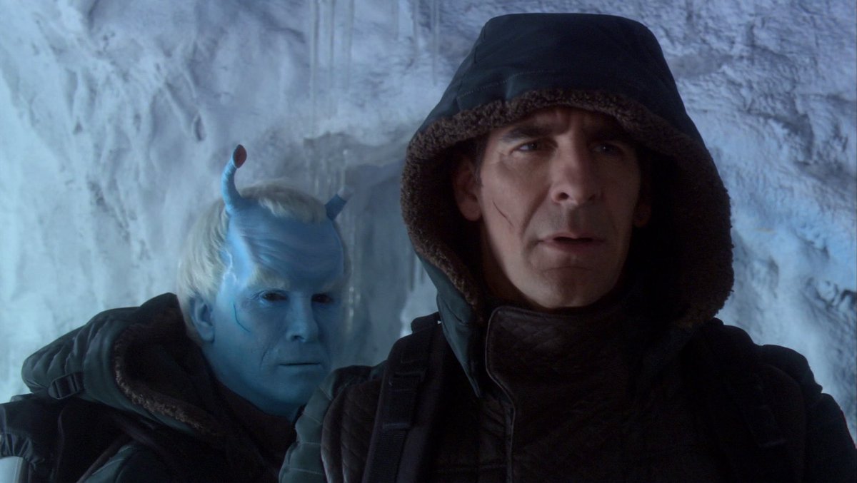 ENTSubplots's tweet image. Archer takes shore leave on Andor, where Shran takes him on a death-defying hike up one of his planet&apos;s iciest mountains. When Archer develops hypothermia, Shran&apos;s plan to propose at the peak are diverted. Ever resilient, the two celebrate their engagement in Phlox&apos;s medbay.