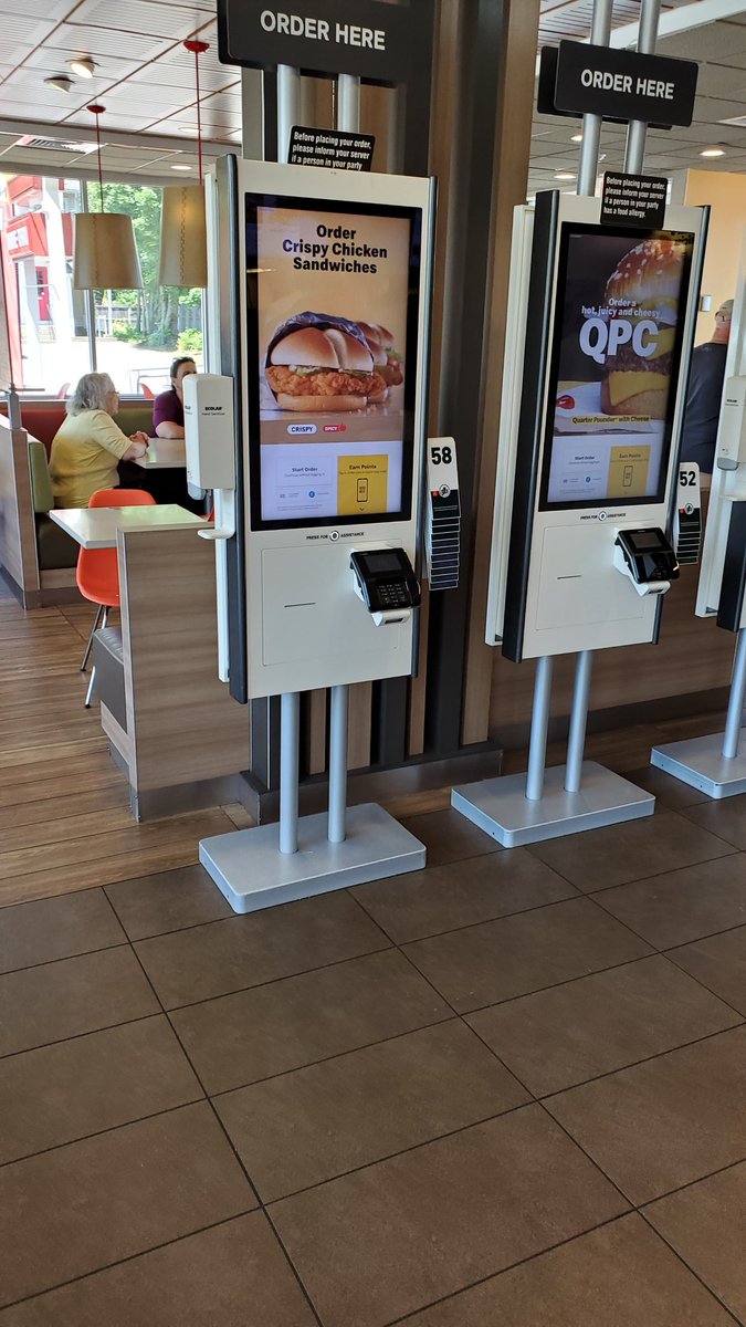 Just here to rage tweet about Macdonalds kiosks asking me to login, trying to upsell me, and then not realizing i needed to specify I didnt want cream and sugar. I miss people #notlovingit