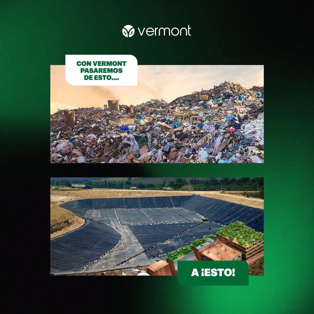 vermontrd's tweet photo. 🗑 Este moderno proyecto viene a marcar un antes  y después en el sistema sanitario de la provincia La Altagracia.🚛

♻️ ¿Viste la diferencia? esto es lo que  #VermontRD tiene para ti, una mejor calidad de  vida para todos en un entorno totalmente limpio.
 
 #rellenosanitarios https://t.co/sJbplz6RZm
