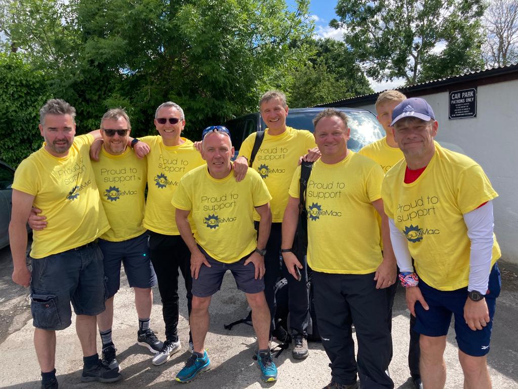 KMFmetal's tweet photo. Finished before the 4pm target! Well done to Gareth and the rest of the team for completing the “Walk of Hope” challenge to raise donations for the Dougie Mac. This has been a fantastic achievement. 
You can still donate here: https://t.co/ROLcd6vAAn https://t.co/Pv8nWCHAHu