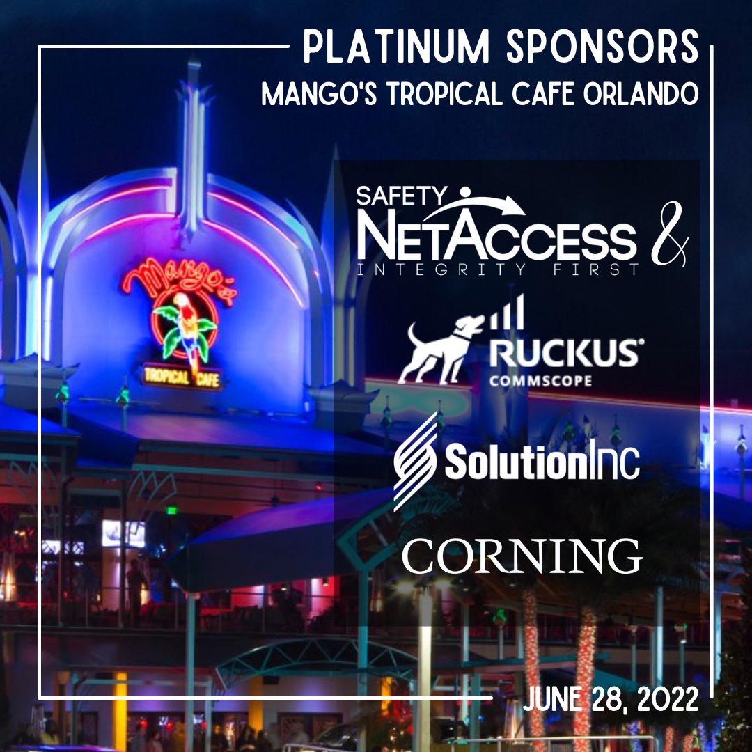 Safety NetAccess, Inc. (@safetynetaccess) on Twitter photo 3 weeks 3 weeks!
This week we are showcasing our Platinum sponsors for our annual HITEC party! We are so thankful to have the support from <a href="/ruckusnetworks/">RUCKUS Networks</a>, <a href="/SolutionInc/">SolutionInc</a>, and <a href="/Corning/">Corning Incorporated</a> for our 2022 event! 3 weeks 3 weeks!
This week we are showcasing our Platinum sponsors for our annual HITEC party! We are so thankful to have the support from <a href="/ruckusnetworks/">RUCKUS Networks</a>, <a href="/SolutionInc/">SolutionInc</a>, and <a href="/Corning/">Corning Incorporated</a> for our 2022 event!