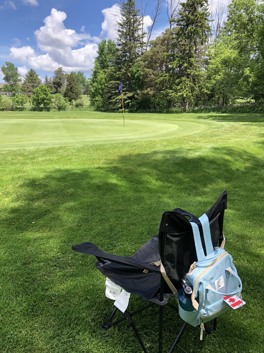 nancy_orr's tweet photo. Yep this is my vantage point today as a witness to any hole in one at the @stratfordchambr annual golf tournament @scc1913 hole #10. https://t.co/2iSLqTHkLg