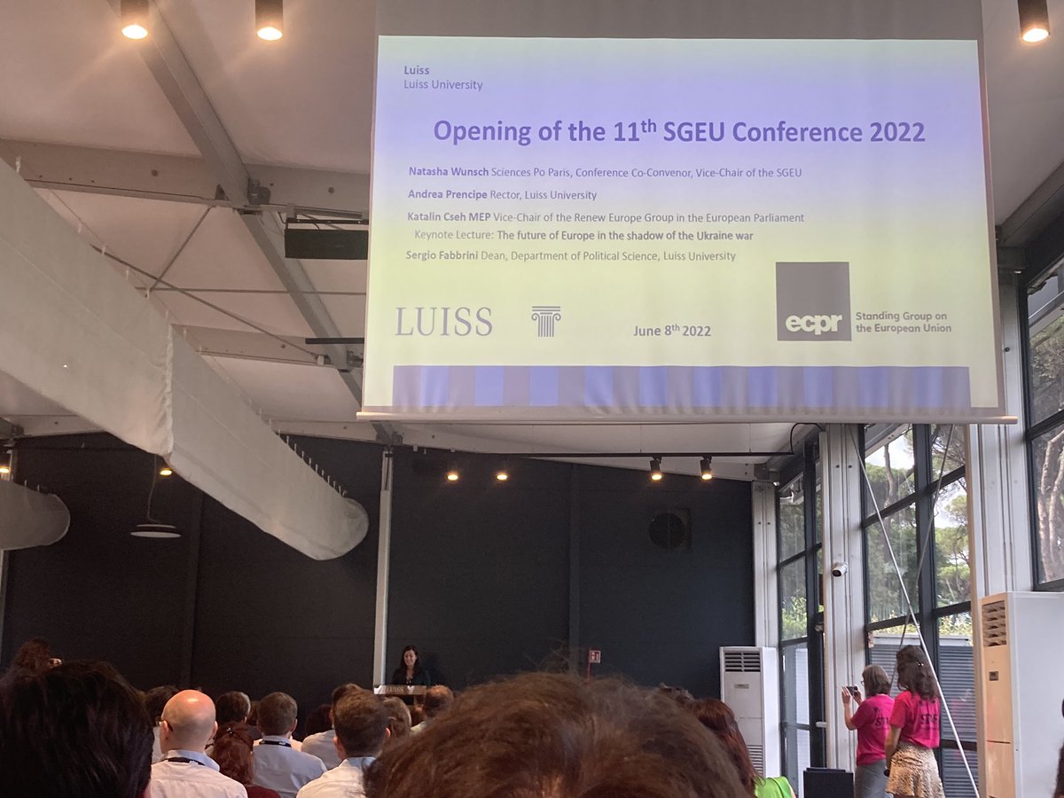 AgaSadecka's tweet image. „We can’t fight Putin without fighting Putinization of our own [EU] member states” said MEP Katalin Cseh at the opening of @ECPR_SGEU conference at @UniLUISS in Rome. #SGEU22 #populismresearch @popeurope