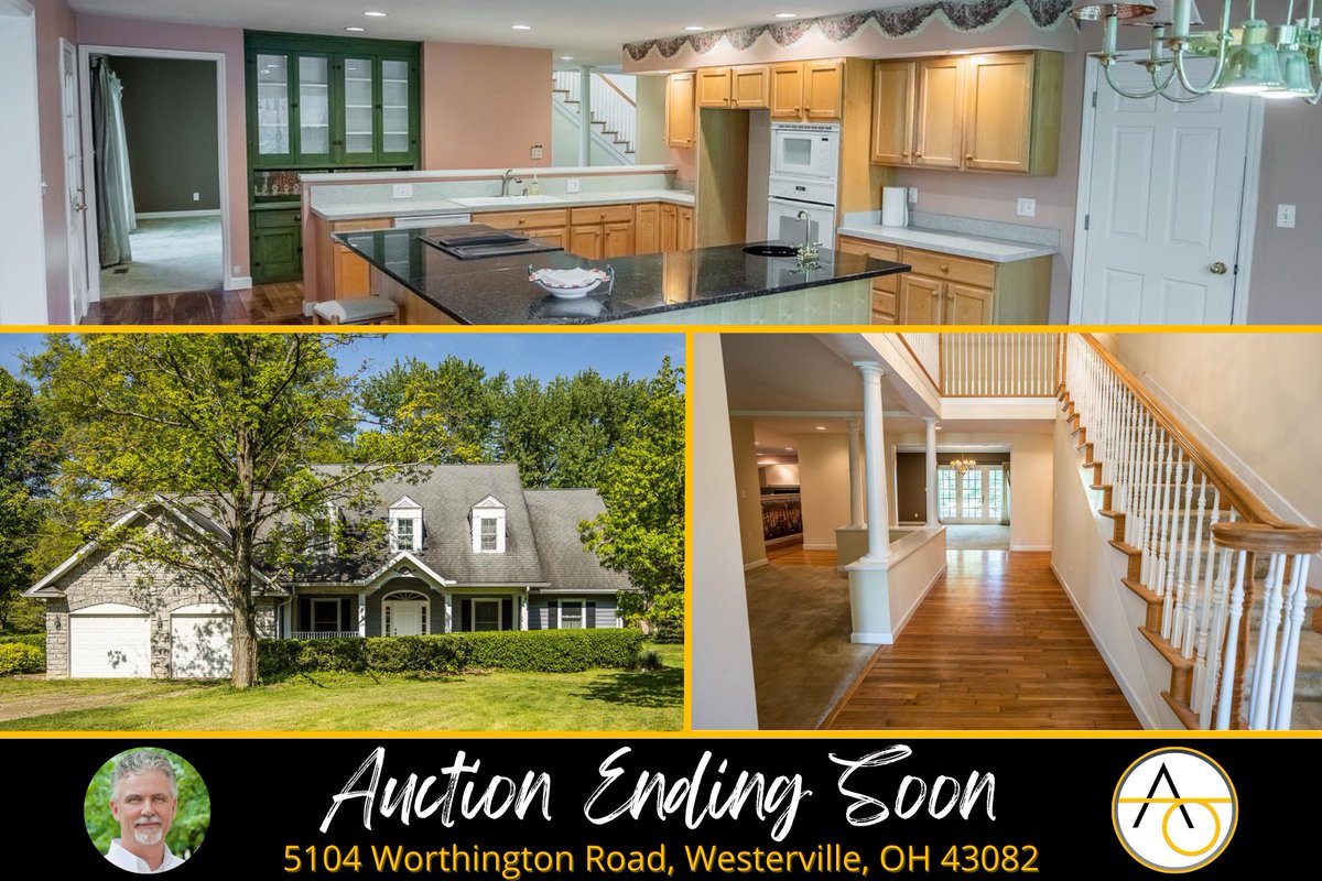 Happy HumpDay and Happy End of Auction Day for this 4,500+ sq ft home that has two master suites, (or a first-floor mother-in-law suite with a sitting room). Situated on 2.3 wooded park-like acres.

Visit aoway.info/AO-200270 to place your bid before 7PM.