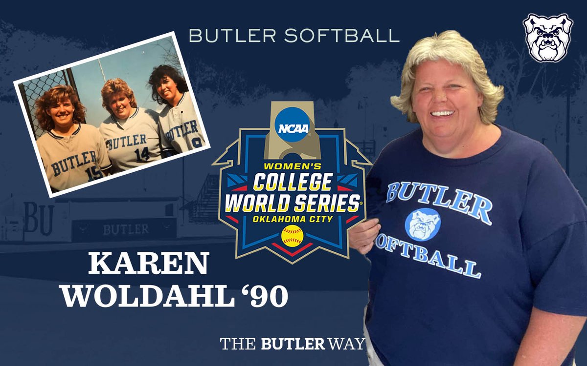 Karen Woldahl '90, <a href="/ButlerSoftball/">Butler Softball</a> alum, to throw out first pitch at Women’s College World Series

#ButlerWay

-->> bit.ly/39lNrN4