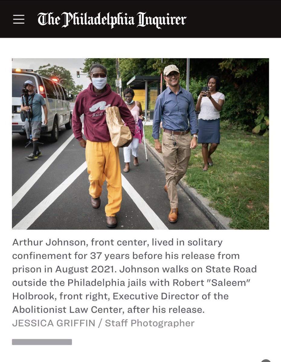 Both of us were sentenced to die in prison as teens. I served 27 yrs. Cetewayo served 51. I did 10 yrs in solitary, he did 37 yrs in solitary. He mentored hundreds of youth in the system, myself included. We never let the system or circumstances beat us. 👇🏽inquirer.com/news/inq2/more…