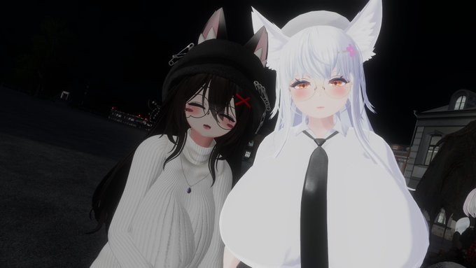 寝る前の挨拶でにゃまさんと～ 