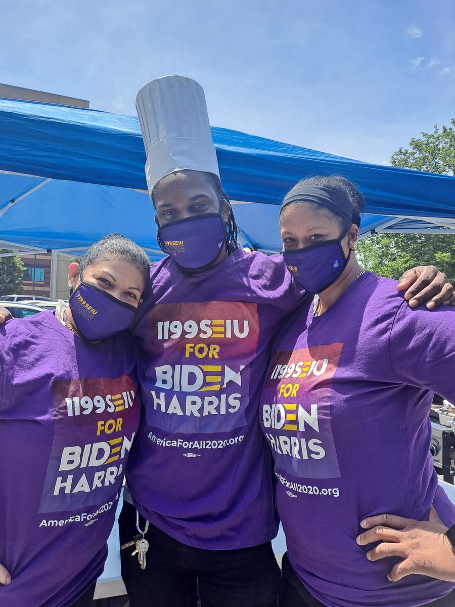 1199SEIU's tweet photo. Thank you Pres. @JoeBiden and VP @KamalaHarris for making #nursinghome industry reform a healthcare priority. Today, tens of thousands of @1199SEIU and @SEIU members across hundreds of nursing homes nationwide are taking action to say #CareIsEssential! https://t.co/qeoBDSwvl9