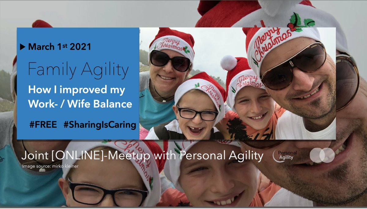 MirkoKleiner's tweet photo. The panel #WomenInAgile reminded me my talk about #FamilyAgility or 👉Applying #scrum to our Family changed our Lives!👈 #GSGDEN22 - Find the slide deck here: https://t.co/nY3UvcNgUx https://t.co/MHs8hwBZnJ