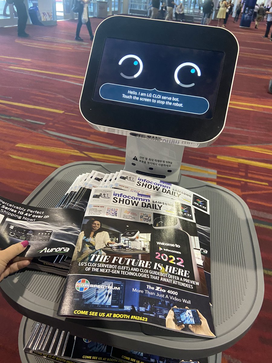 I’d like to thank the academy and <a href="/soforgettable/">Anthony Savona</a> for allowing me to grace the cover of the IC show daily #InfoComm22 <a href="/LGCommDisplays/">LG Comm Displays</a>
