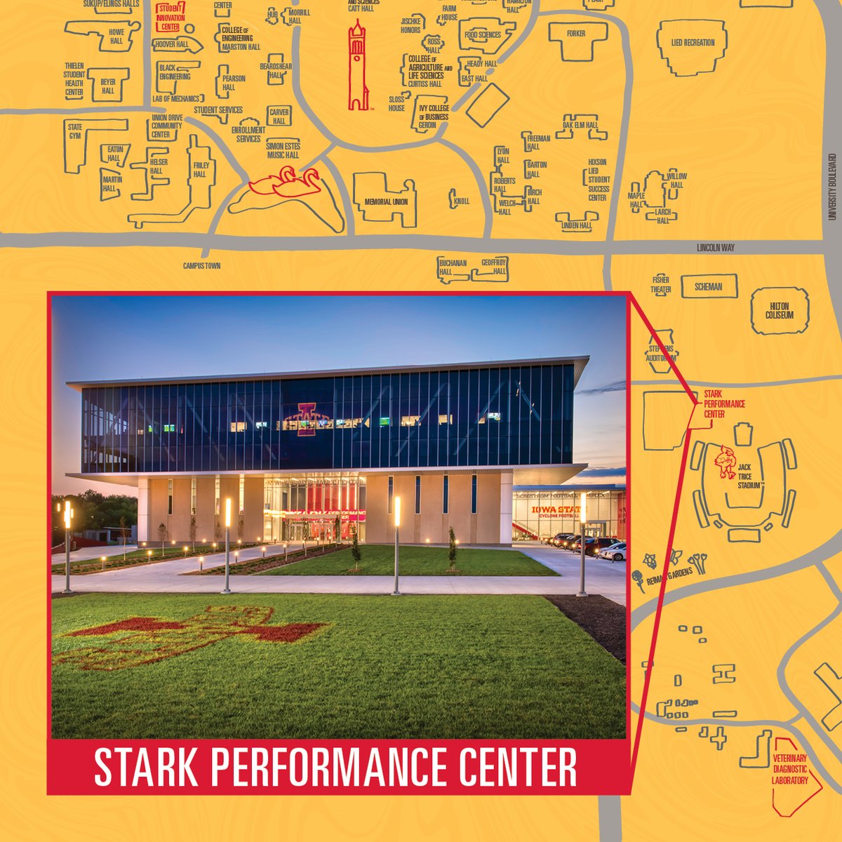 isufoundation's tweet photo. Completed in September 2021 and located at the north end of Jack Trice Stadium, the Stark Performance Center was designed to support every aspect of the student-athlete experience. Take a look inside! https://t.co/KmhPIBiY49 https://t.co/DP1H76IBYb