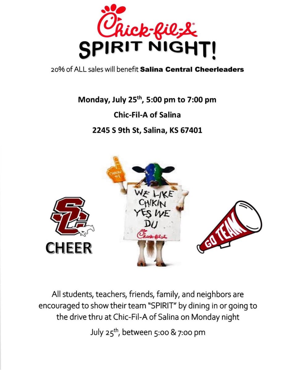 SCMustangsCheer's tweet photo. Help show your team spirit by coming out and supporting SC Cheer July 25th!!! https://t.co/7QKgtTyzOl