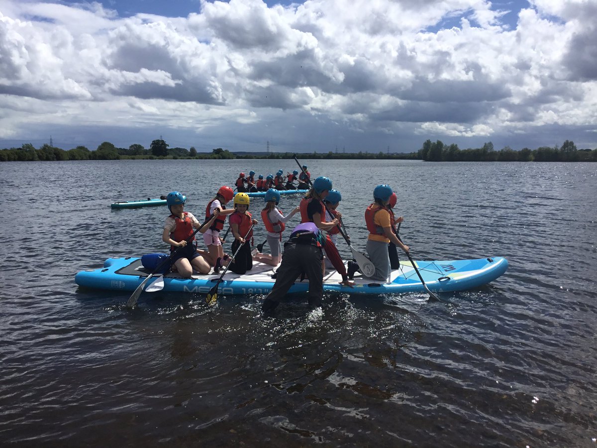 stjosb30school's tweet image. Having a great time on the giant paddle board. They were challenged to all stay on...unfortunately they failed and may have got just a little wet! All safely on dry land now though!