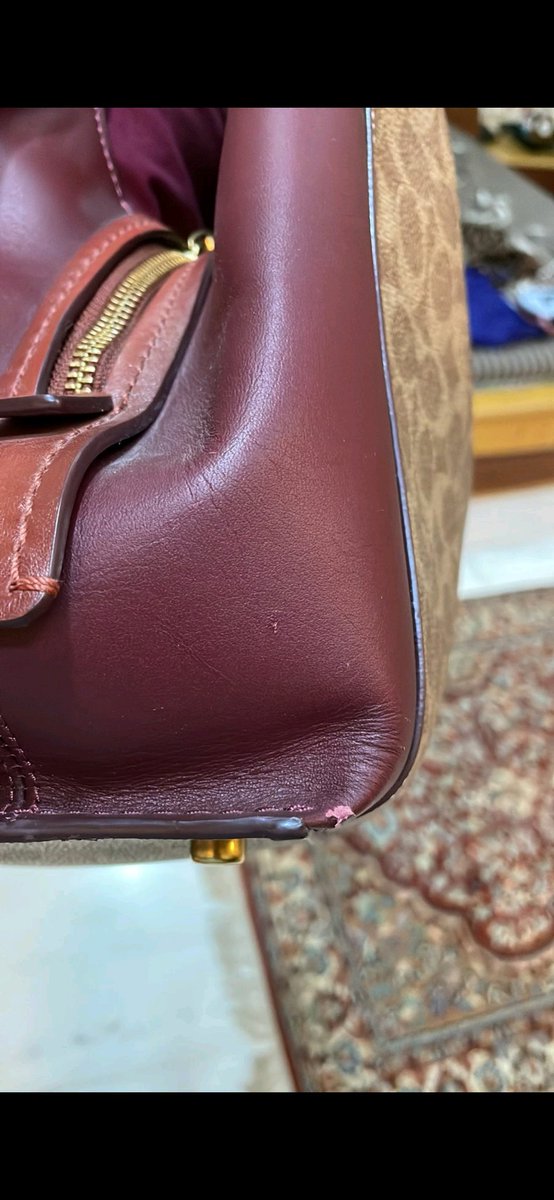 nishidixit20's tweet photo. @AJIOLife sells damaged Rs.40K Coach bag &amp; refuses to provide a refund. It's been > than a month. Even after incessant calling, emails, no resolution provided. No pick up provided &amp; NO REFUND. AVOID https://t.co/3Gm7ozhQK7 AT ALL COSTS! They keep increasing resolution date - SCAM https://t.co/GHlgOfUwIN
