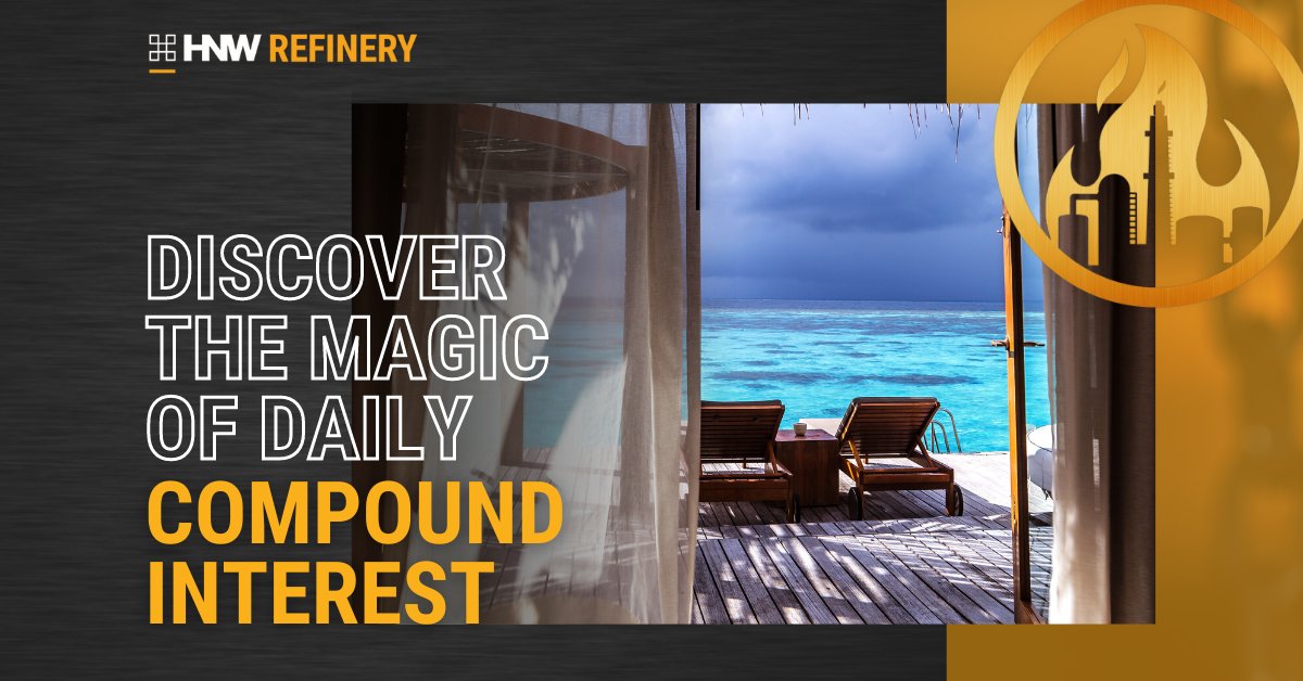 The magic of compound interest can change your life in ways you couldn't even imagine. The sooner you start, the more time you have for that magic to happen.

​The Refinery one of the easiest ways to make passive income this year.
​
​HNWDeFI.com