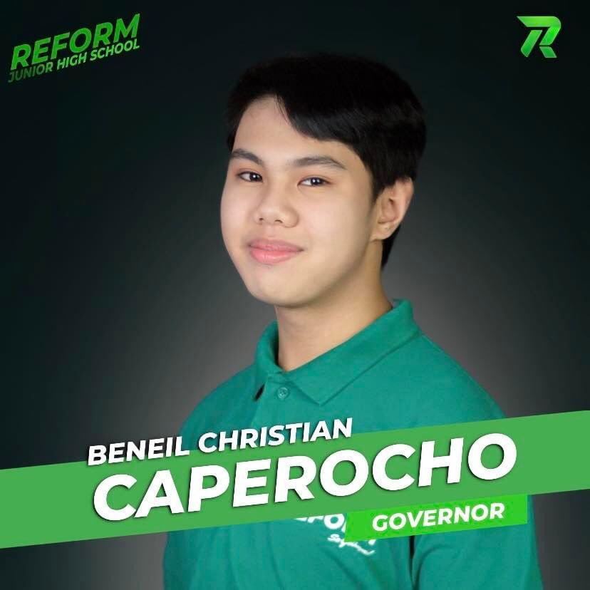 reformjhs's tweet photo. #2 GOVERNOR
Beneil Christian CAPEROCHO ✅

#AbanteBerde
#AbanteReform
#ReadyRiseRegen
#Reform2022
#𝘊𝘗𝘜𝘙𝘌𝘭𝘦𝘤𝘵𝘪𝘰𝘯2022 #YourVoteYourVoice
#RawrYourVoteCentralians #CentraliansKnow https://t.co/UpqICSKbqp