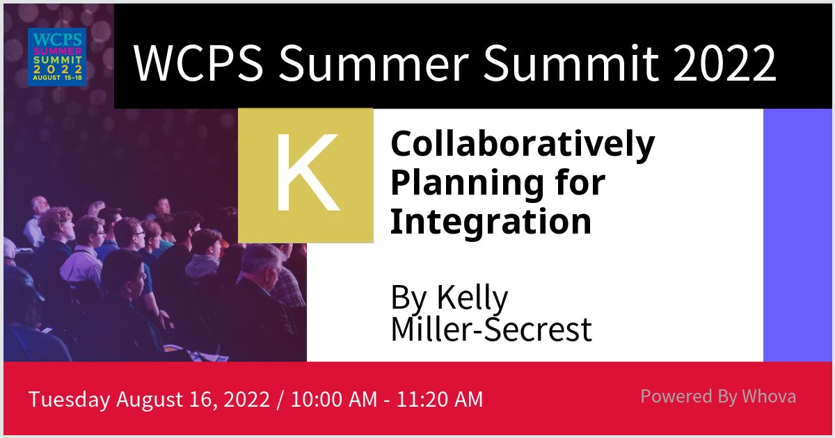 I am speaking at WCPS Summer Summit 2022. Please check out my talk if you're attending the event!  - via #Whova event app