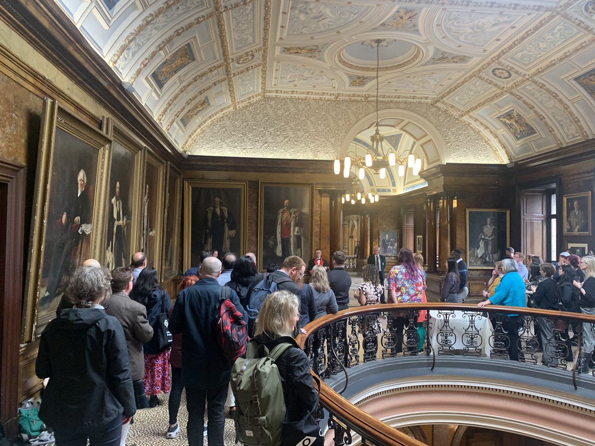 Lovely end to a great first day at the International Enhancement Themes conference.   #ETConf22   Drinks now at Glasgow City Chambers.  Well done to all presenters today - your work was outstanding!   Special shout out to the super talented student presenters.