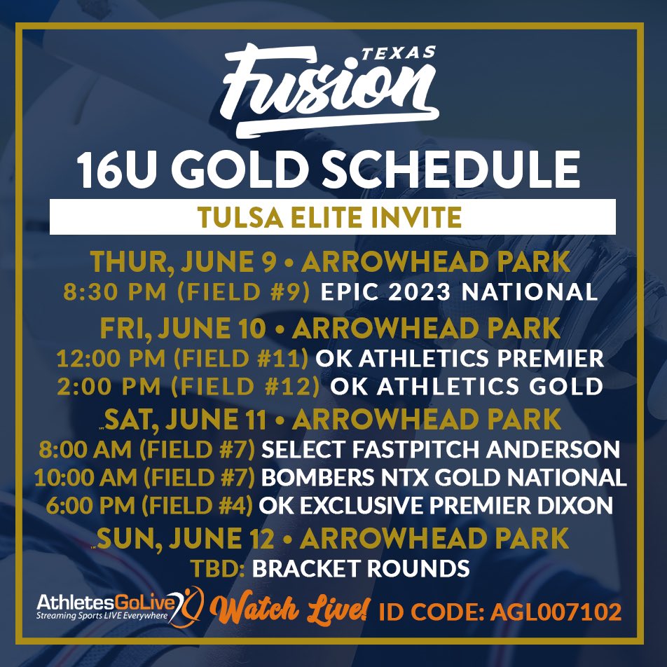 AddiDavidson_07's tweet photo. This last weekend we went 4-0 and plan on continuing this winning streak into this weekend!! Letโs go girls!!๐ฅ๐ฃ #goldmindset @TXFusionGold16U @AggieSoftball @Harding_SB @cowgirlsoftball @OBU_Softball @TVCCSoftball @EmorySoftball https://t.co/DboZsy3KL2