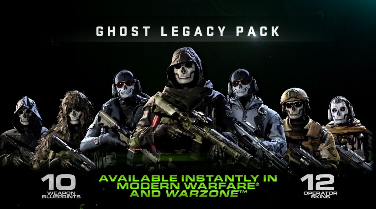 charlieINTEL's tweet image. Included in the #ModernWarfare2 Vault Edition: Ghost Legacy Pack, available instantly in #ModernWarfare and #Warzone.