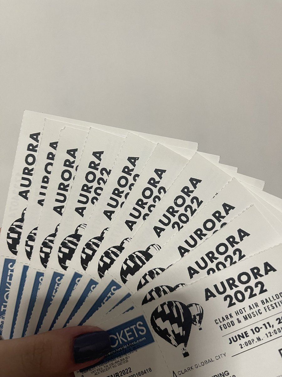 iammaryjoyyy_'s tweet photo. Selling Aurora 2022 Day 1 VIP Ticket 11pcs.  

Discounted na po para lang madispose. 
Rfs : Conflict sa schedule kaya di na kami makakapunta 🥺 Bilhin nyo na pls https://t.co/FLQ3JcswdT