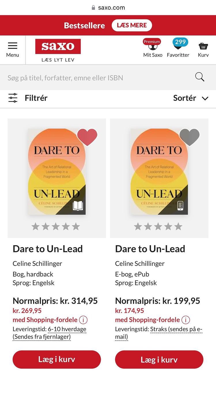 afkom mord buffet Celine Schillinger 🇺🇦 on Twitter: "You're in #Denmark, you want to read  Dare to Un-Lead, and prefer to avoid Amazon? No problem 👇😊 #saxo  #saxolæser Thx @KenHMikkelsen https://t.co/87MJVVkvrF" / Twitter