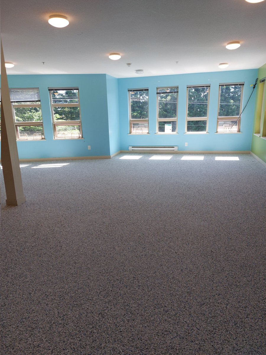 Kitchen/common room flooring installation is looking great! 1 down, 3 to go! Check out zonegaragebc.ca