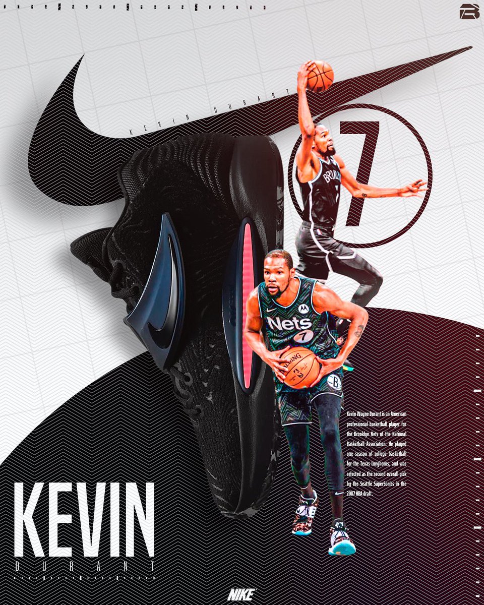 ImBigZy's tweet photo. Poster done for @BrooklynNets @KDTrey5 🏆

#sportsdesign #NBAPosters #GraphicDesign #KD14 #Nike #NikePoster #JustDoIt #BasketballPoster #KevinDurant #Nets #BrooklynNets #NikeArt #BestNBAPosters #NikeKD14 #NikeInspired https://t.co/VIWt6r0RG6