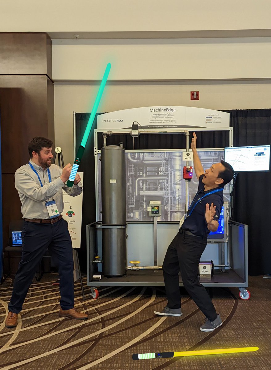 ZededaEdge's tweet photo. We are knocked out by our customer, PeopleFlo, and their use of #AI at the #edge for industrial pump automation! #TheForceIsWithThem #ARCForum https://t.co/vIDoUD9tOL