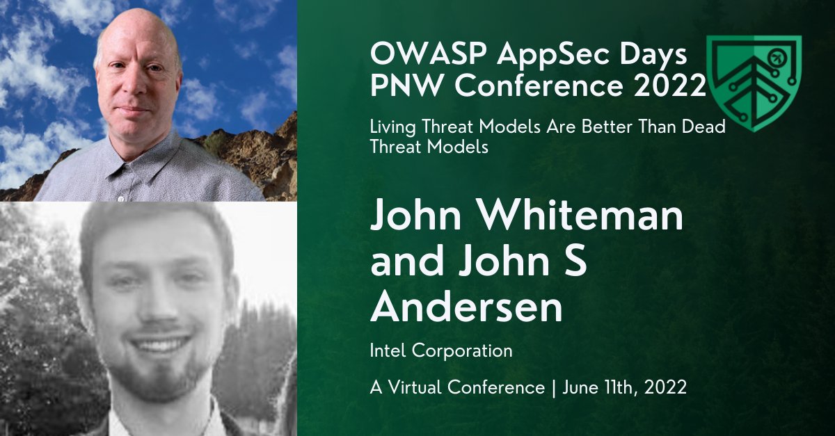 John Whiteman and John S Andersen's talk at #AppSecPNW Days 2022.

John L. Whiteman works as a security researcher for Intel. John S Andersen is driven by a passion for exploration and understanding of appsec. 

Link: eventbrite.ca/e/2nd-annual-o…

#OWASP