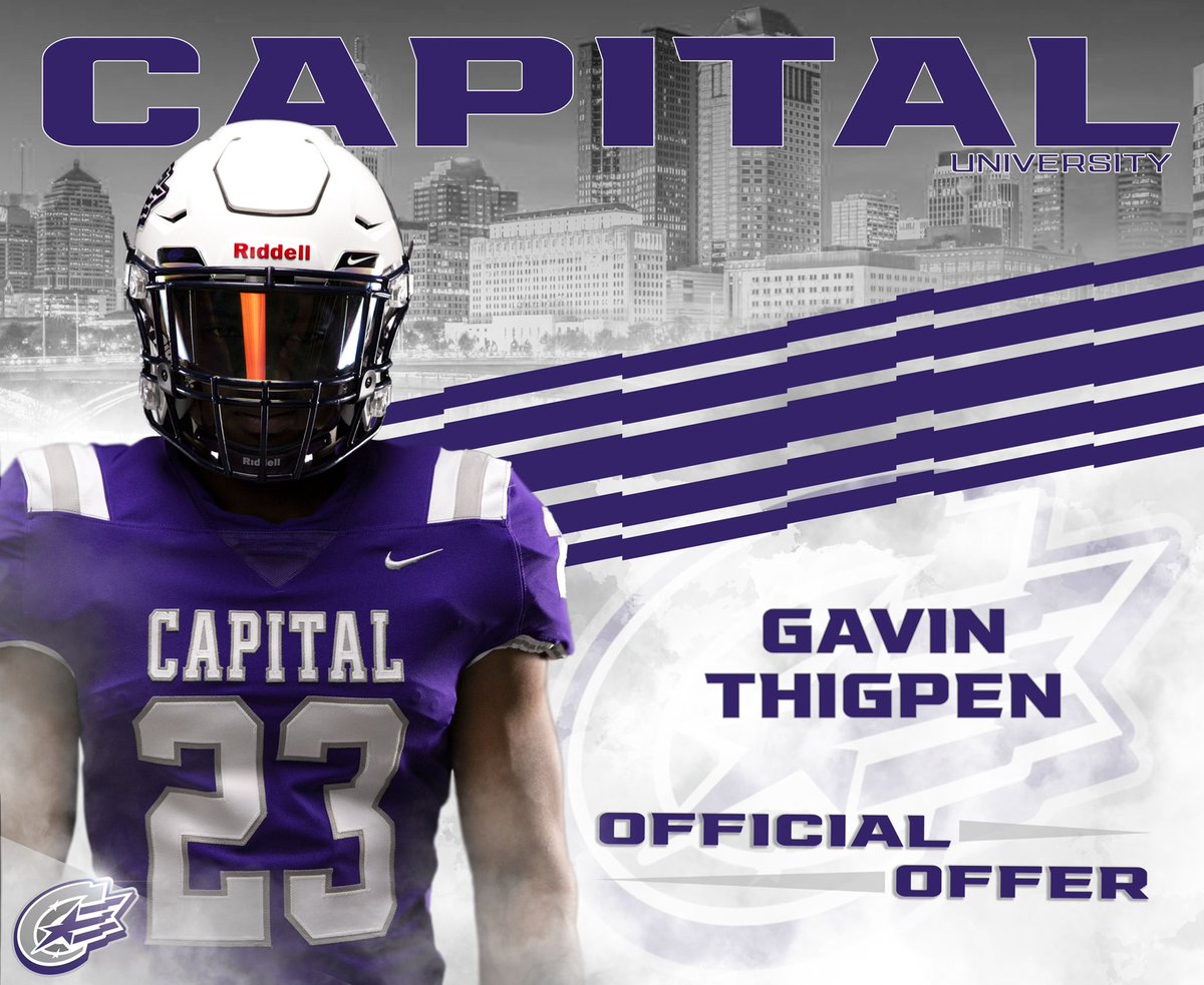 Blessed to receive my first offer from <a href="/CapitalU_FB/">Capital University Football</a> thank you 🙏🏾 ❤️@CoachJBlack1 <a href="/dsimp213/">Don Simpson</a>