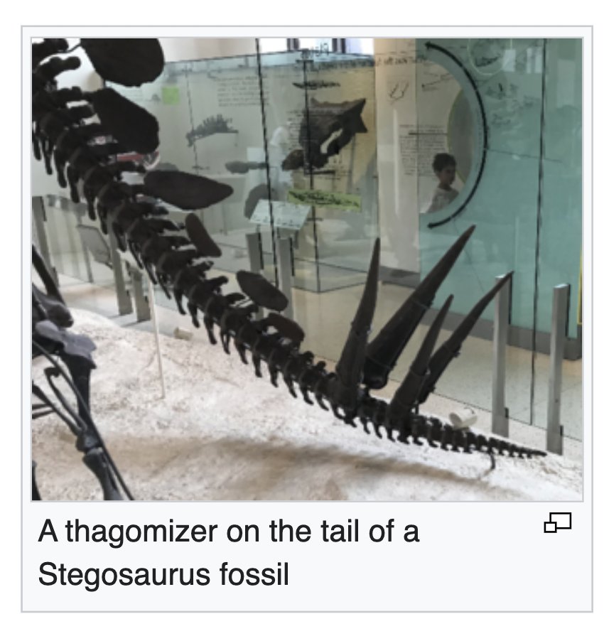 Eleven years after this Far Side strip ran, paleontologists started using "thagomizer" as an anatomical term