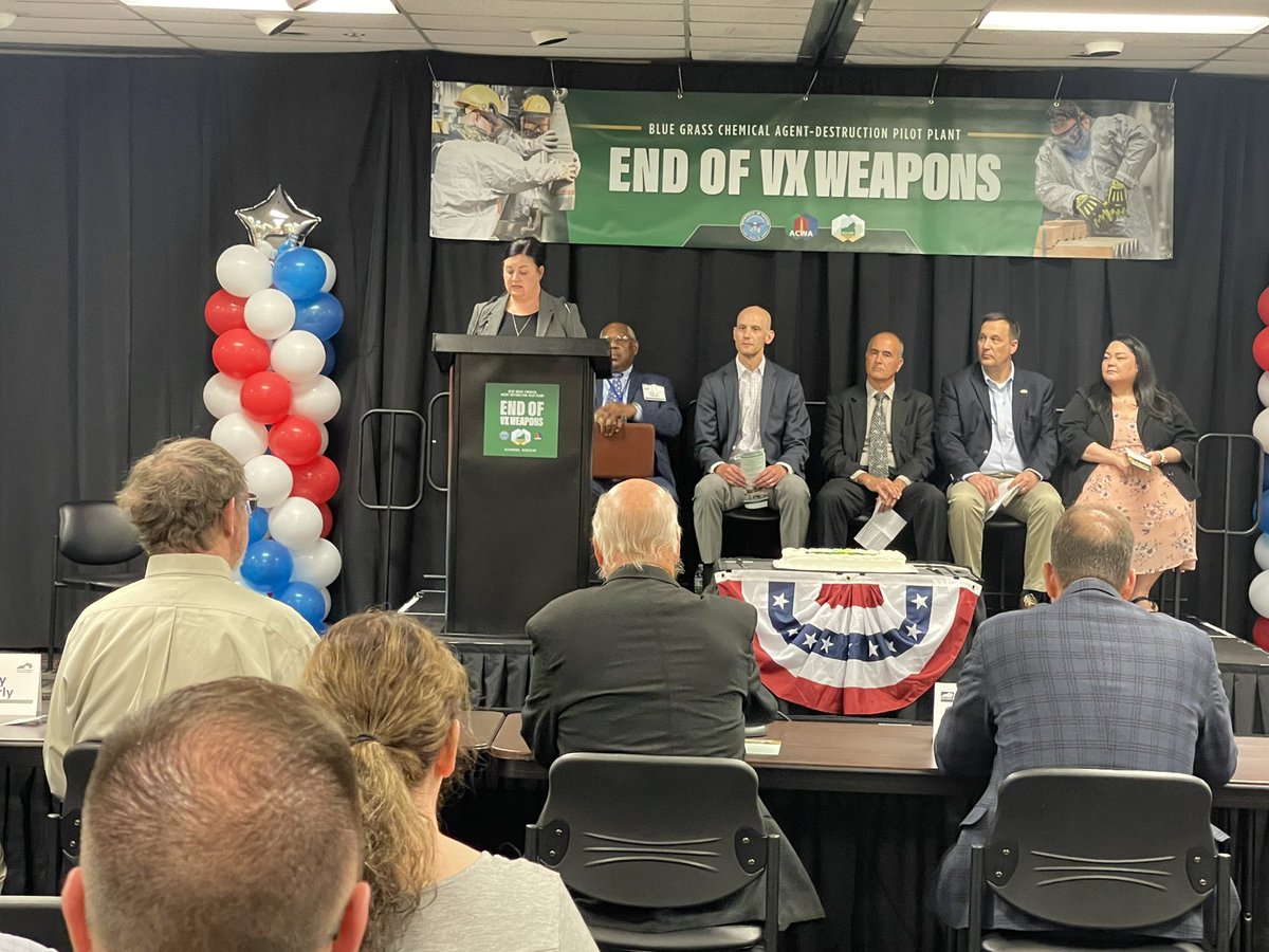 DSaittaNews's tweet photo. After four decades, 17000 chemical weapons originally stored in Kentucky have been destroyed. I’ll be live tonight on @ABC36News with more details about the elimination of the VX weapons https://t.co/136TOpl8wT