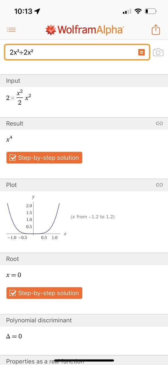 CatholicConver's tweet photo. @symbolab please explain why your software gets a different answer than these two calculators? https://t.co/kwPfRROEw2