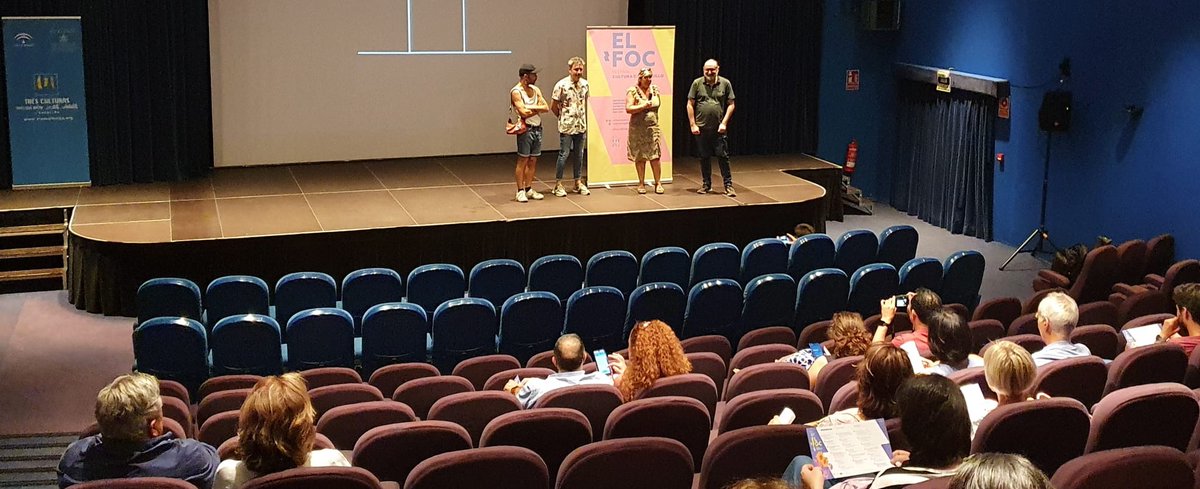 CulturaOrgullo's tweet photo. #6FOC. Maravilloso programa cinematográfico en @FunTresCulturas David Baquero presentó con Álvaro Prados su cortometraje EL PURGATORIO dentro de la programación del 6 FOC @CulturaOrgullo https://t.co/XCTRMrRLzx