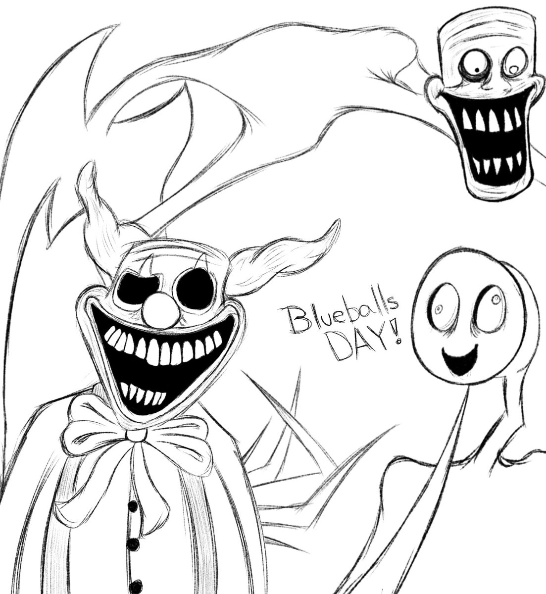 Happy day! One of the best mods. 
#blueballsincident
#FNF
#trollge
Maybe I'll do one more when I have time.