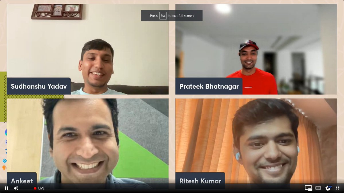 agrit_tiwari's tweet image. Frontend Architecture Discussion at @ReactDayIn
Senior folks breaking excuses and doubts into pieces for Noob developers. Discussed hyped topics and indisciplined behavior of community juniors.
A thread 🧵 for #TIL #ReactDayIn2022