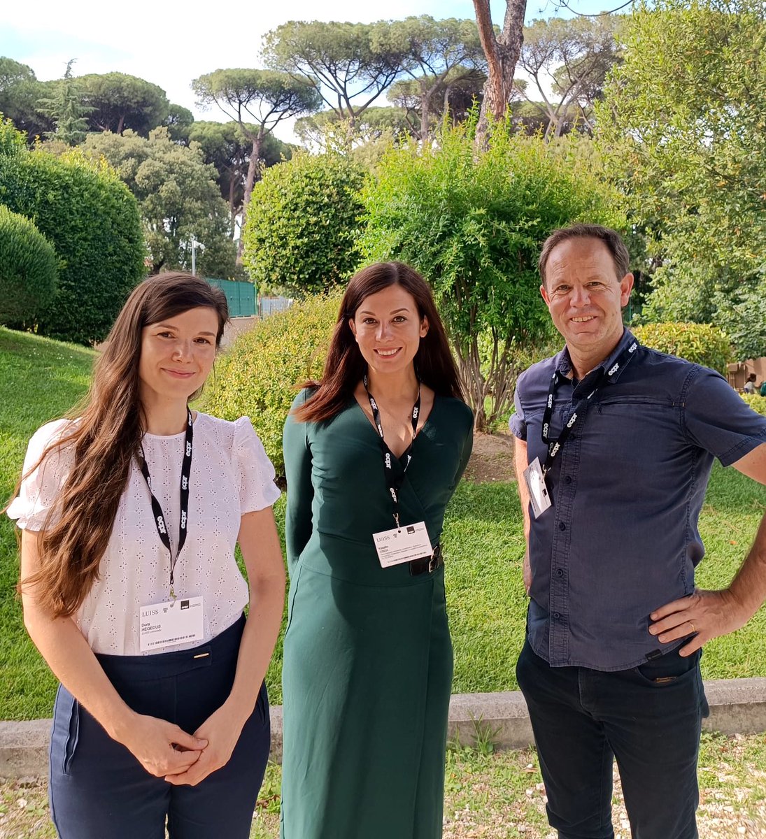 katka_cseh's tweet photo. It was an honor to address the @ECPR_SGEU Conference on the beautiful campus of @UniLUISS— where I talked about the ways the EU should transform in the wake of Putin’s war in Ukraine. 

And I finally had a chance to catch up with @rdanielkelemen in person! https://t.co/PhyjtkZG52