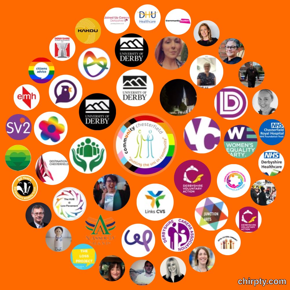 ComChesterfield's tweet photo. Thread 🧵 1/4

To end #BestFriendsDay we’ve taken a look at our circle of connections on here. 

Our role is to build relationships between @DerbyUni &amp; the Voluntary Sector; we love that our work is reflected so well in this image! 

Thank you all for your support 🧡 https://t.co/sCGSvsG6tE